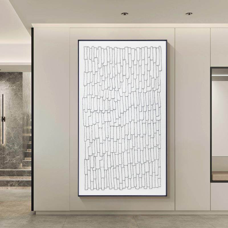 装饰画有框挂画现代简约艺术黑白线条抽象画客厅卧室玄关极简挂画
