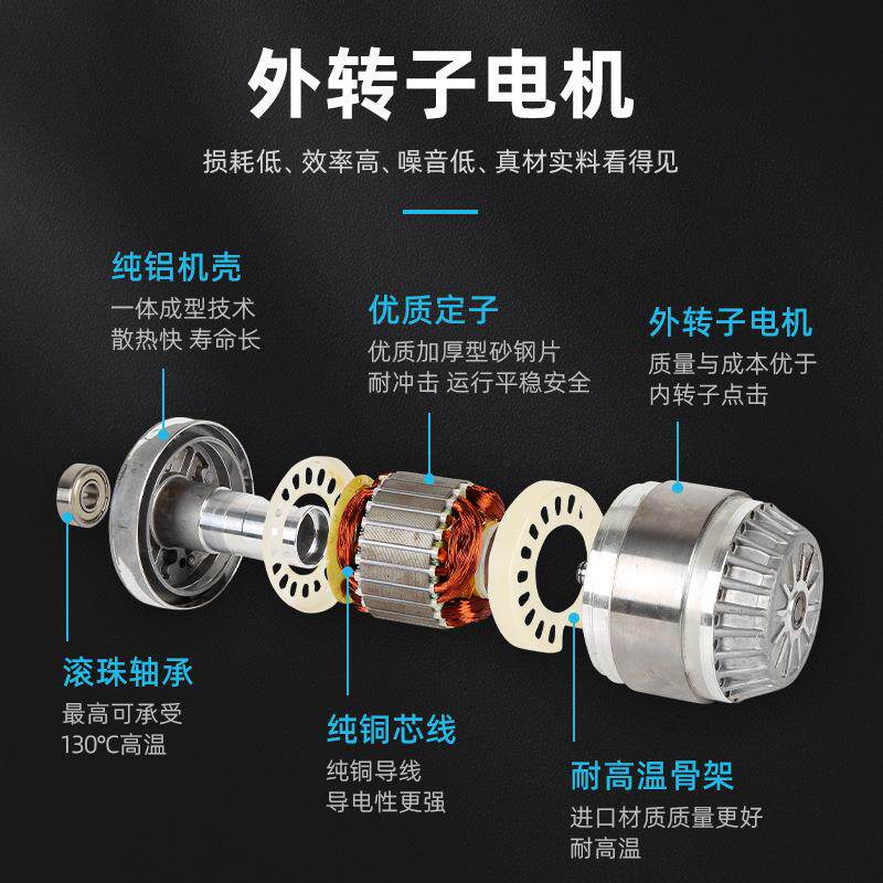 鑫牛YWF4E/4D外转子干轴流KCP风网冷库冷机罩除尘散热风扇通风机