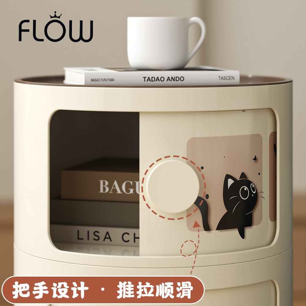 中古风床头柜替代品神器家用卧室置物架创意儿童小型收纳边柜