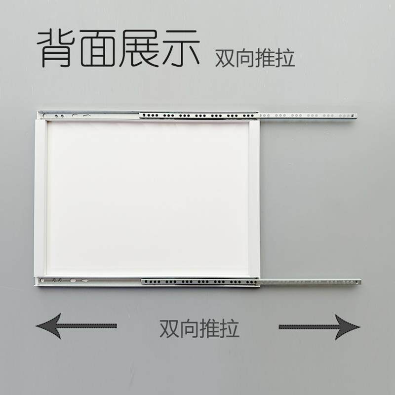薄饰推拉弱电箱装画现代简极薄电YCH约表箱遮挡纯白哑光电箱盖超