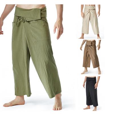 Men's fisherman pants, women's yoga pants, harem pants