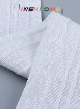 厂家供应 窗帘窗幔打褶4线抽带 窗帘韩式S穿钩交叉布带 现货