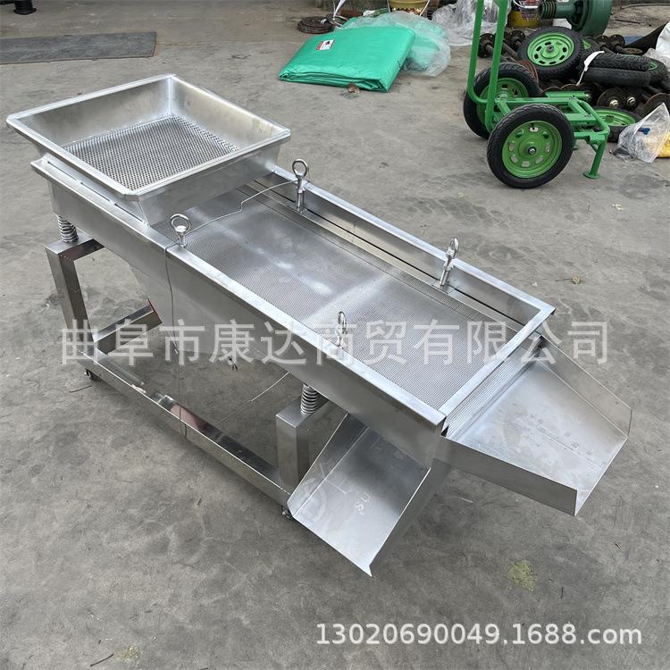 不锈钢直线振动筛编织网粮食筛化过工干粉分设离机机塑料KD-SXJ-5