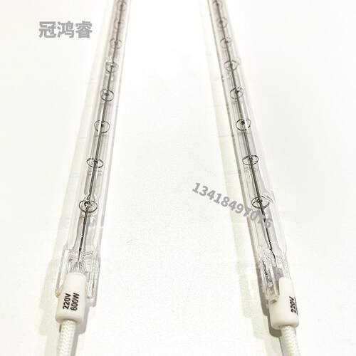 红外线灯单管透明600W 420MM注塑机烧结炉220VIR加热灯管吹瓶机灯