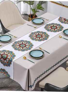 Nordic PVC tablecloth waterproof table cloth table mat 桌布