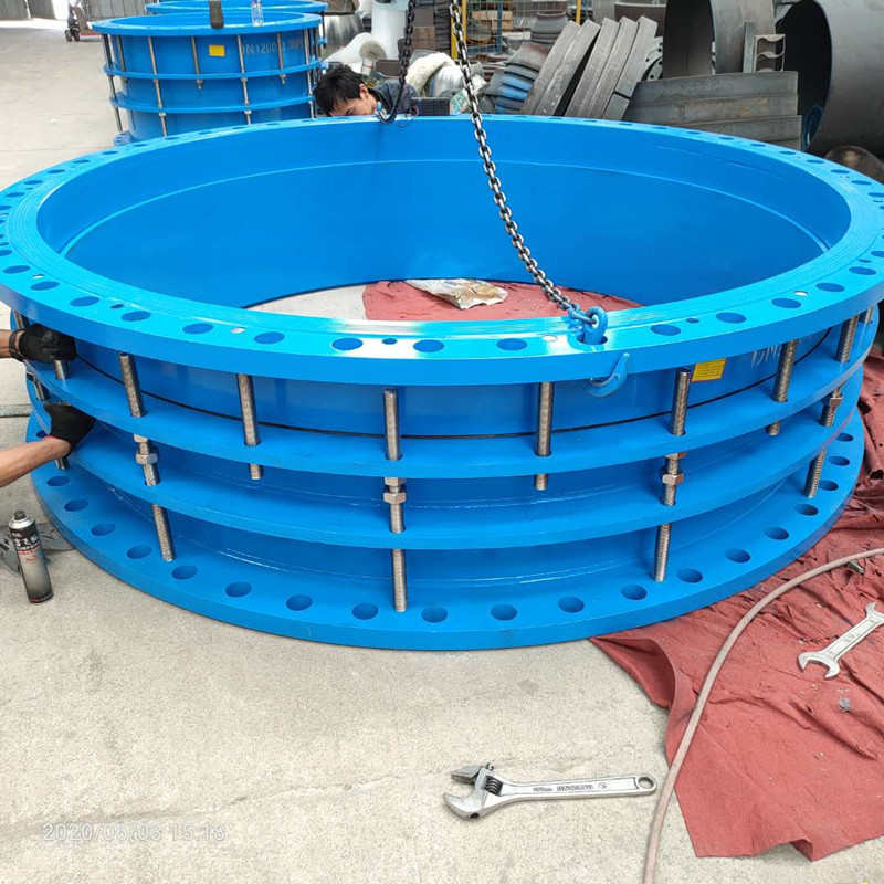 高温钢制双法兰限位伸缩器大口径水厂用双法兰限位伸缩器传力接头