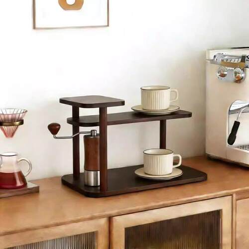 桌面置物架杯架玄关小型台面多层餐桌茶杯水杯收纳架子茶具展示架