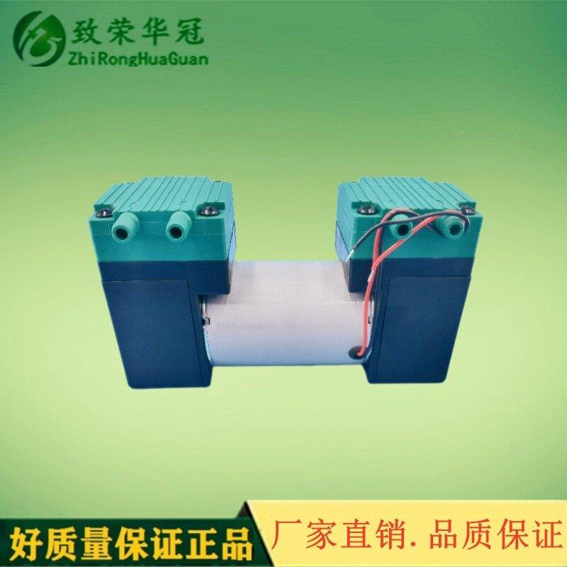 微型真空泵静音泵吸打气泵抽气泵小型隔膜吸气泵双头泵直流真空泵