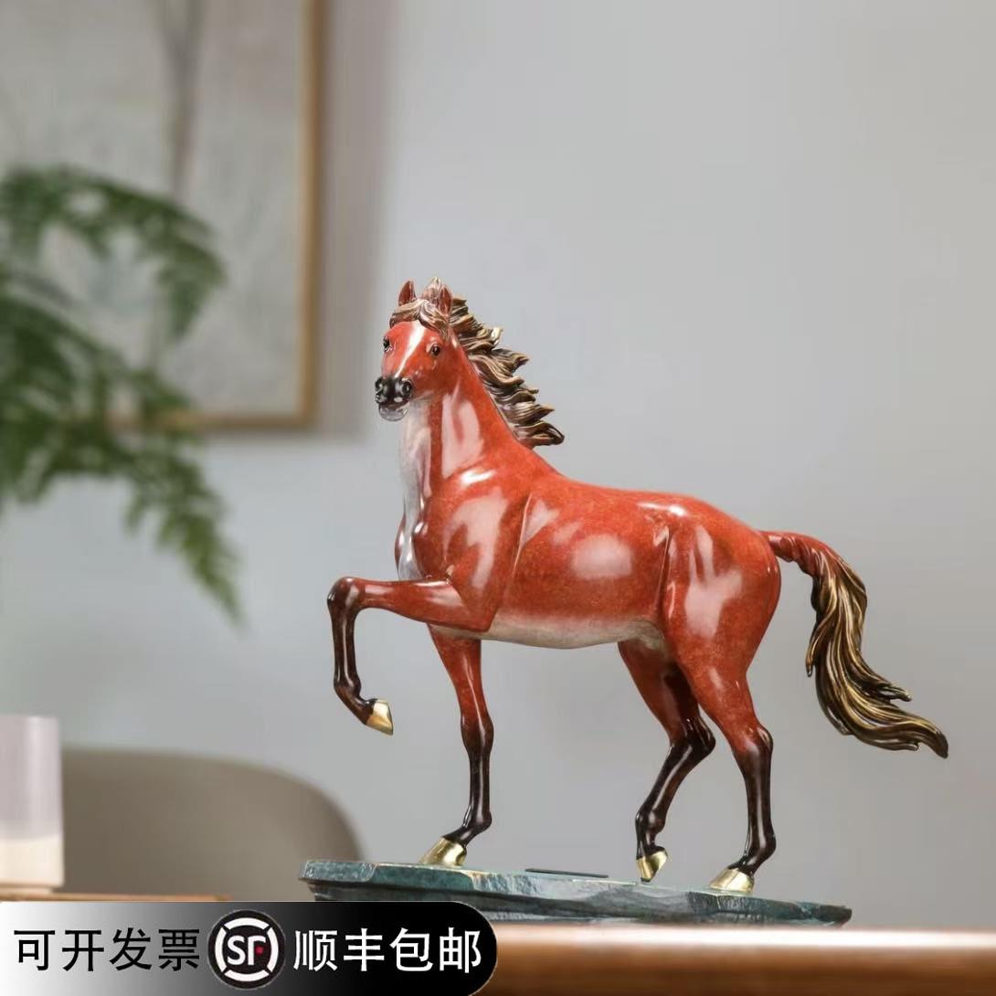 朱炳仁铜干隆八骏超影马摆件家居办公室装饰收藏摆件开业乔迁送礼