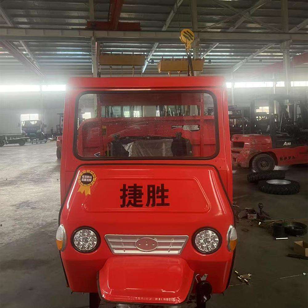 dieseltricycle简易棚三轮车后四轮工程车柴油18马力三