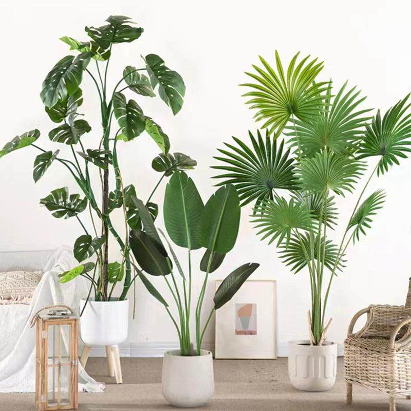 大型假橱窗室内龟背树绿植仿真新款仿真物盆景地面假装饰植摆件仿