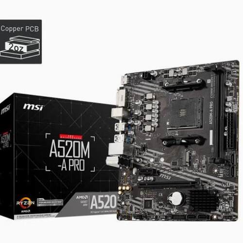 适用AMD 微星MSI A520M-A PRO 主板 AM4 支持5000系列CPU其他