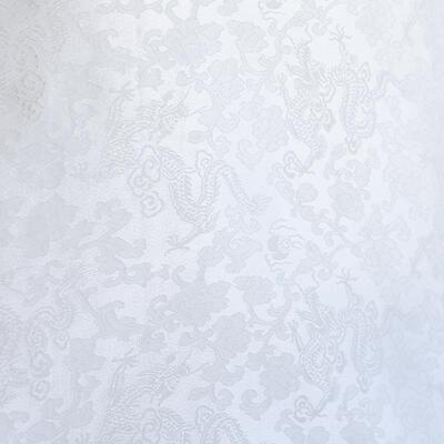 提花工艺制作装饰用品留香绉龙花纹真丝交织面料