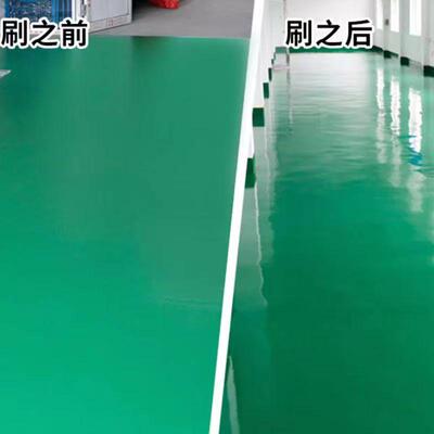 水性环氧树脂地坪漆水泥地面漆亮清漆耐磨透明高光聚氨酯罩光清漆