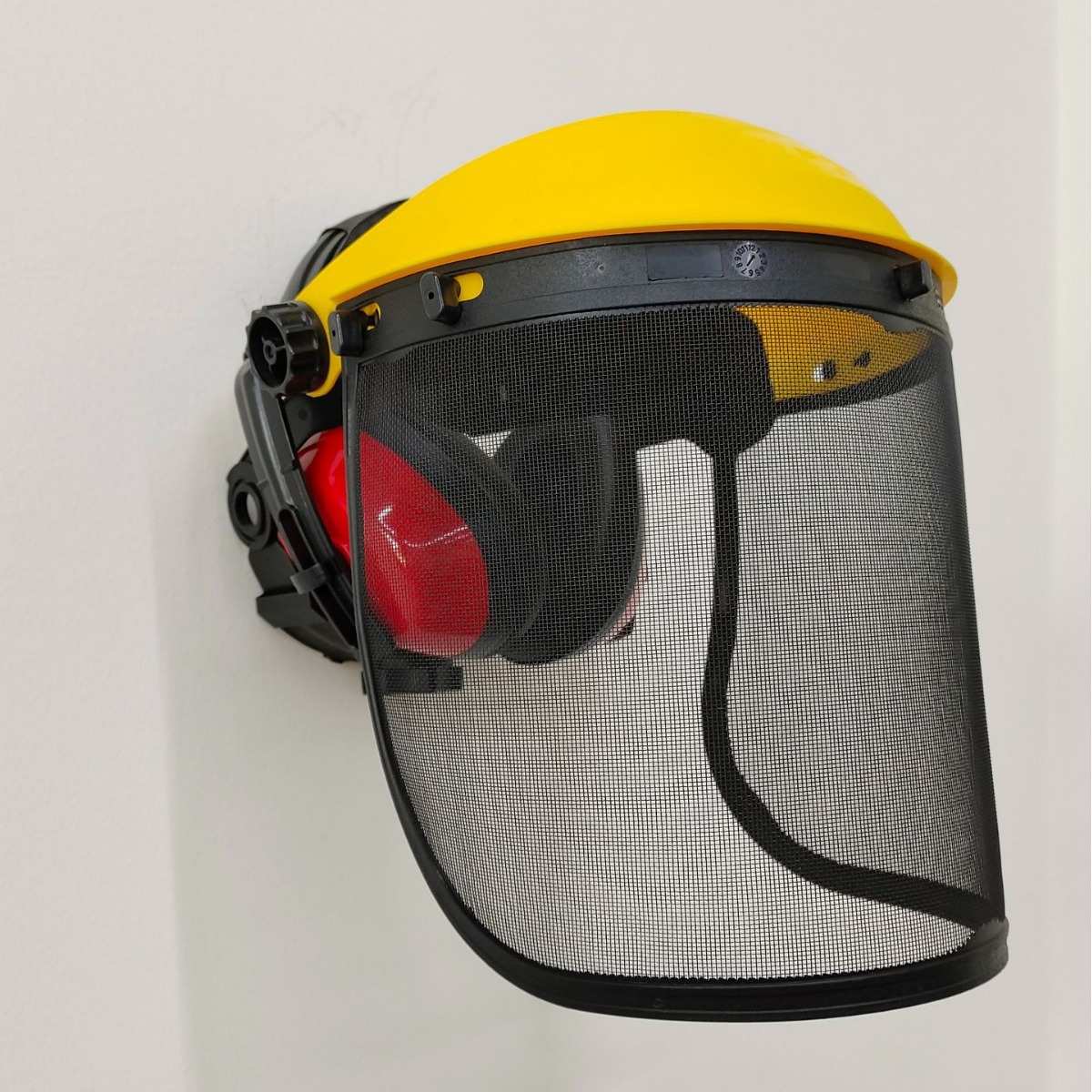 锯树面罩头戴割草面罩园林防护罩割草面罩修剪网格面具打草屏幕打