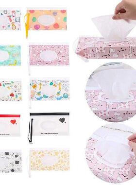 Fashion EVA Wet Wipes Bag Flip Cover Snap-Strap Wipes