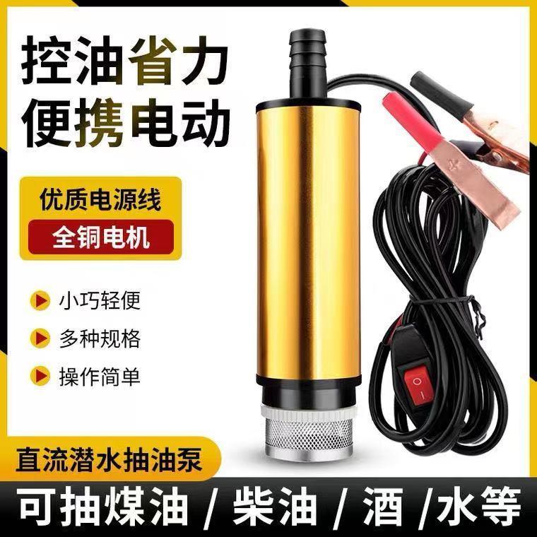 德国进口电动抽油泵柴油12v24伏通用抽水泵抽油神器小型加油枪油