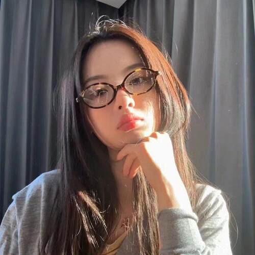 张元英同款眼镜书呆子近视椭圆小脸专用复古韩系豹纹素颜平光镜女