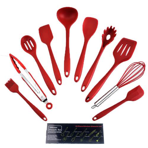 硅胶厨HL-090具0套不勺粘锅烹饪铲1套装耐高温硅胶厨具件一体全包