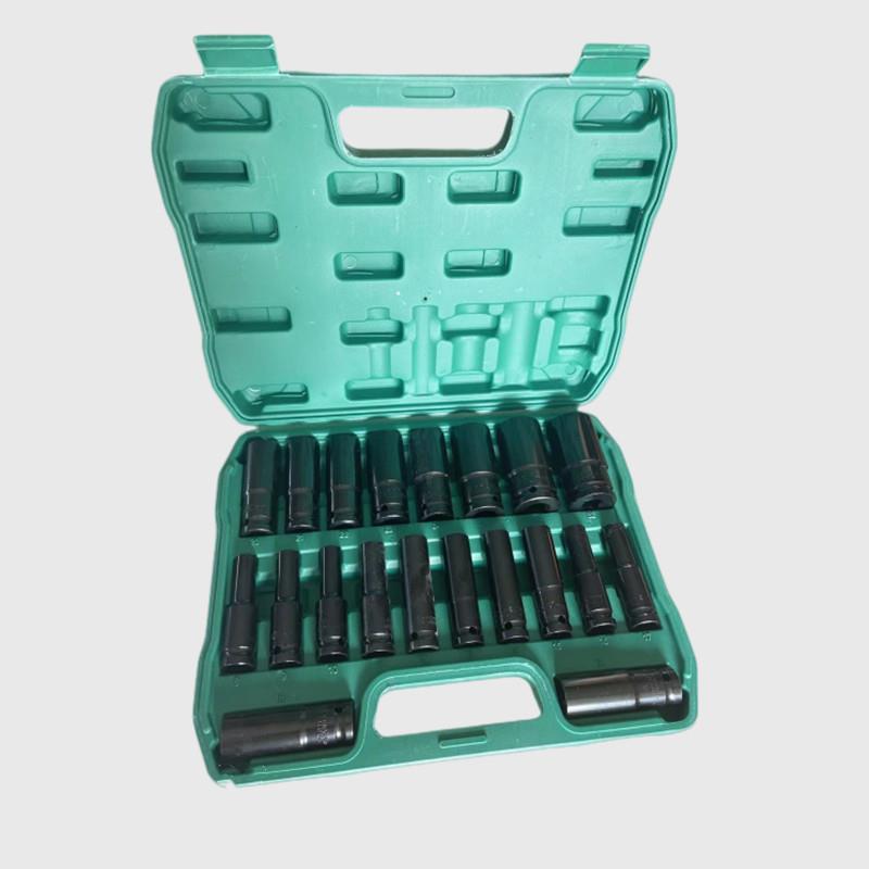 20件套筒组合套装1/2气动加长套筒 风炮旋具8-2套筒汽修组套工具
