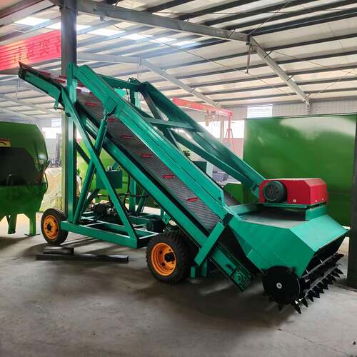 青贮取料机电动自走式青储池取草机4-6米青贮窖取料机