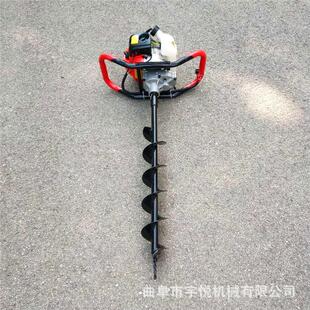 地钻挖坑四机种苗木植打洞机程小ZAA冲型汽油挖坑机 便携式