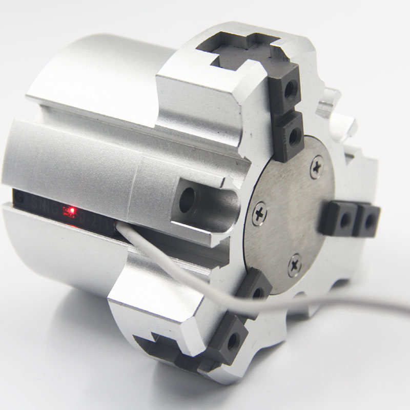 SMC型MHSL3-16/20/25/32/40/50/63/80D加长型圆柱型三爪气爪气缸