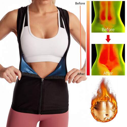 Sweating clothes for women, sports and fitness chest