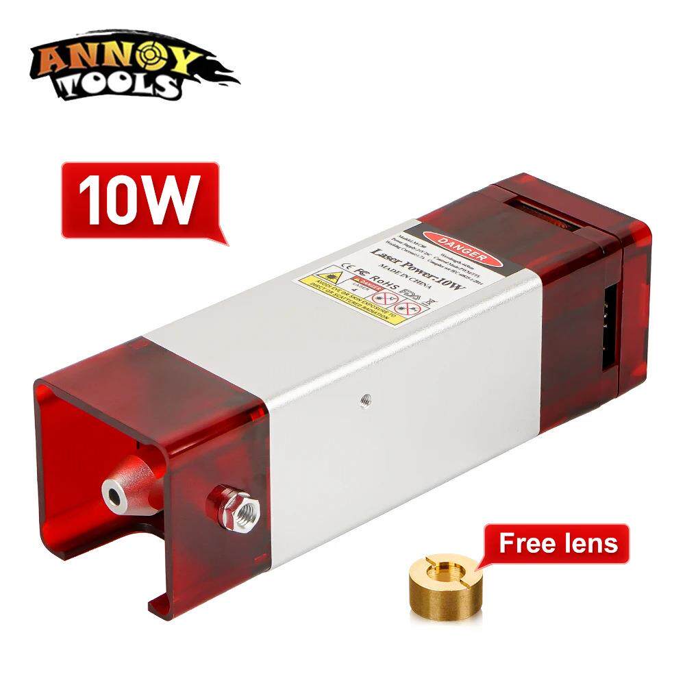 5.5W10W黑色磁吸半导体蓝光大功率激光器镭射头激光雕刻切割