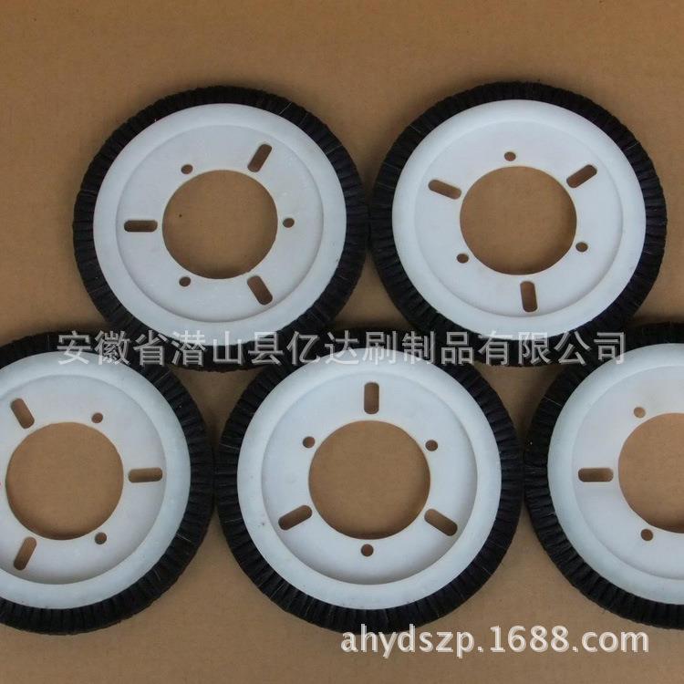 现货供应尼龙毛刷轮 马尾毛轮刷 马鬃毛轮 除尘马尾毛刷轮