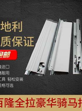 奥地利进口正品百隆blum豪华托 托底阻尼骑马抽屉轨道整体橱柜滑