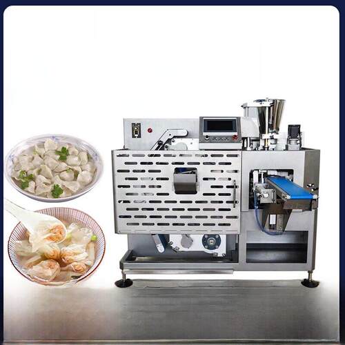 商用全自动彷手工食堂制饺子机速冻元宝馄饨制饺子机生产线