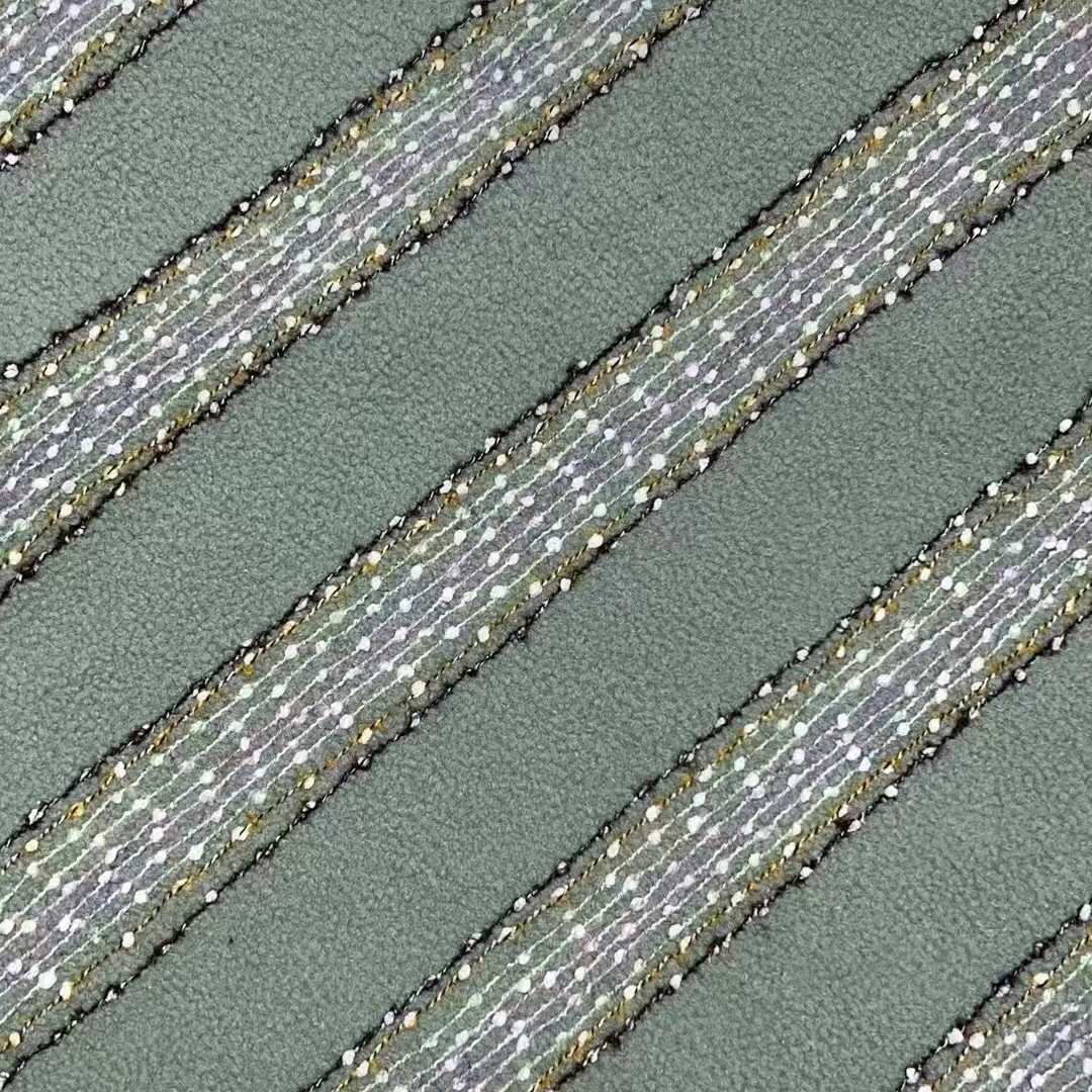 2022秋冬新品面料 小香风绣花 秋冬服装箱包鞋帽毛绒布料