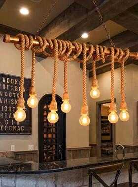 美式工23-03灯业复古l台oft简约创厅意个性具餐酒吧咖啡厅装饰麻