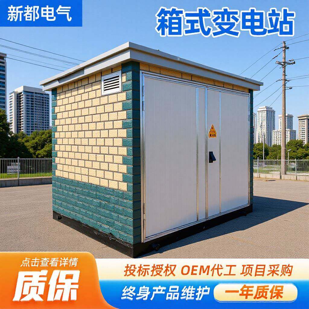 箱式变压器高压开关配电房配电房箱式变压器640kva箱变移动变电站