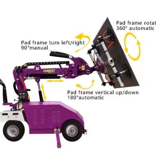 玻璃吸盘安装车WSR-500OR电动真空玻璃吸盘车玻璃搬运机器人500kg