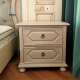 欧式 简约现代白色床边柜 卧室收纳柜迷你储物小柜 实木床头柜 美式