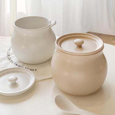 1300ML Ceramic Seasoning Bottle Honey Jar with spoon