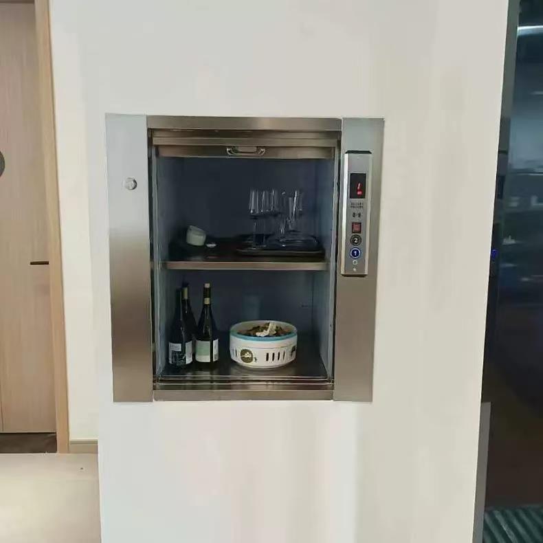 食堂窗口式传菜机曳引式电动升降餐梯酒店餐厅地平式不锈钢传菜梯