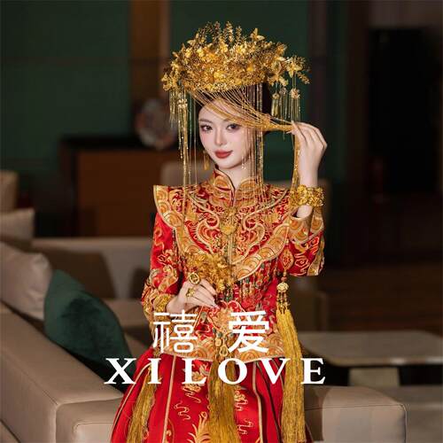 2026新款新中式秀禾服新娘重工刺绣红色龙凤出嫁敬酒服出阁服婚服