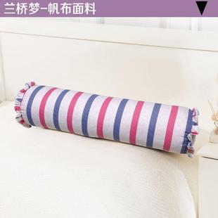 高档头韩式糖枕头圆柱形腰垫帆布长枕时尚果枕腰头条形腰垫长圆形
