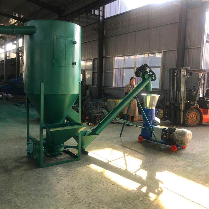 120型养殖户用饲料机 家用型草粉颗粒机 鸡鸭鹅猪混合造粒生产线