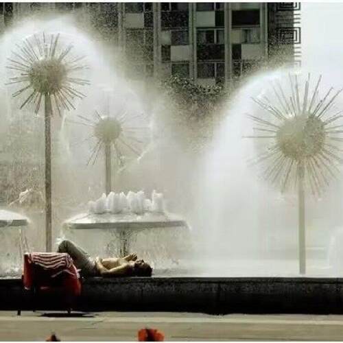 花园广场蒲公英音乐喷泉水景不锈钢喷头