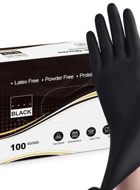 Nitrile Disposable Gloves Black 20/50/100PCS Latex Powder Fr