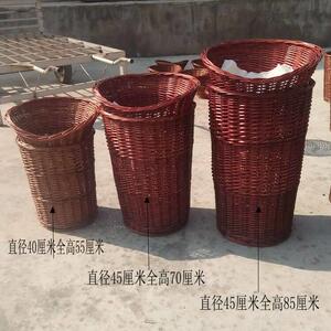 藤编柳编水果收纳筐超市零食面包蔬菜台面展示架编织堆头篮包邮
