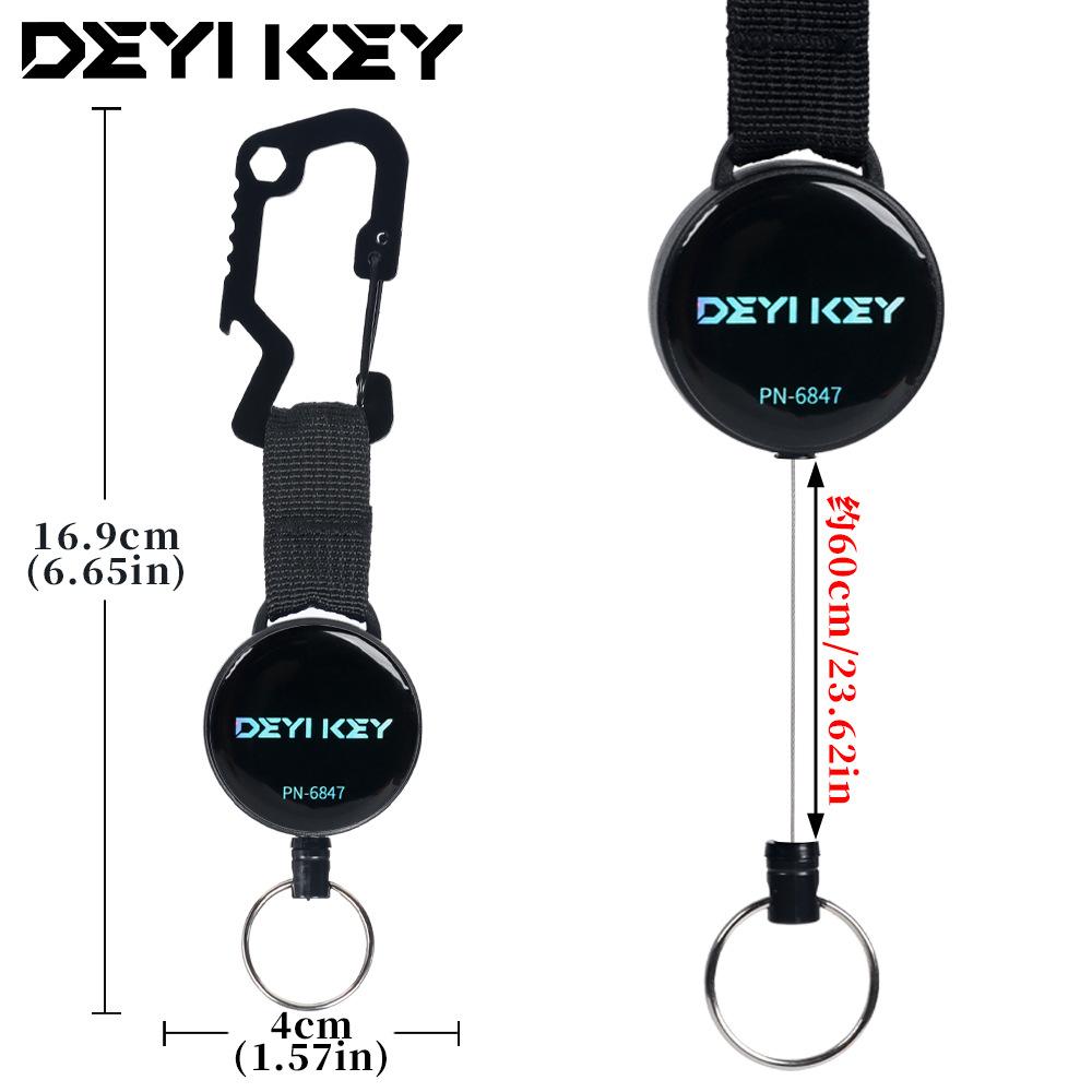 钥匙扣钓鱼伸缩伸缩海钓装备挂扣