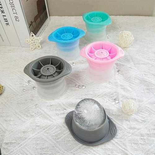Whiskey Quick Freeze Magic Tool: Round Ice Ball Maker, Large