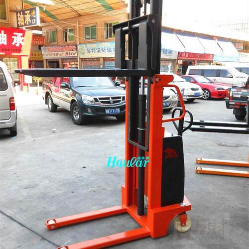 现货供应牛力电动叉车CTD1525半电动叉车堆高车NIULI半自动堆垛车