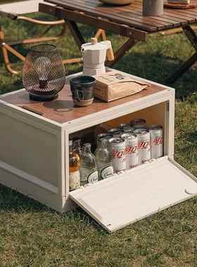 外露营特大号磊带滚轮折叠收开纳箱木盖汽车收户纳箱侧门整A67388