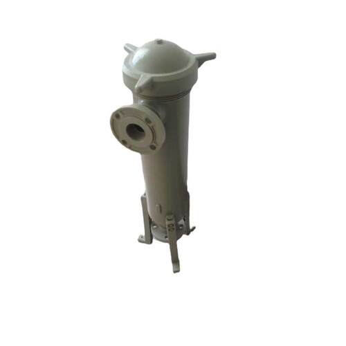 1P5SPP5号塑胶废水过滤器结构图，150*510MM过滤电镀水PP过滤器